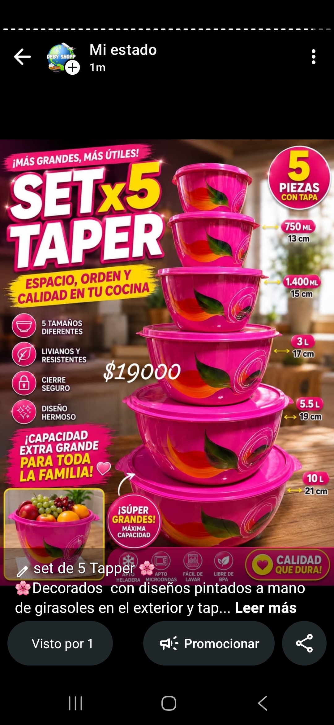 Tuppers x 5