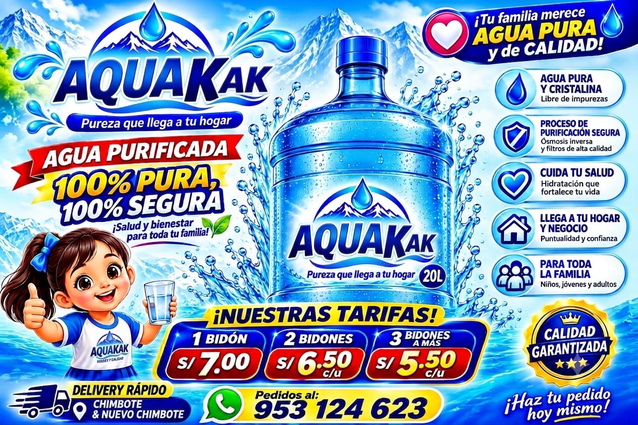 Promoción AQUAKAK - 3  Bidones de 20L