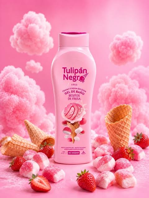 Gel de Baño Besitos de Fresa Tulipan