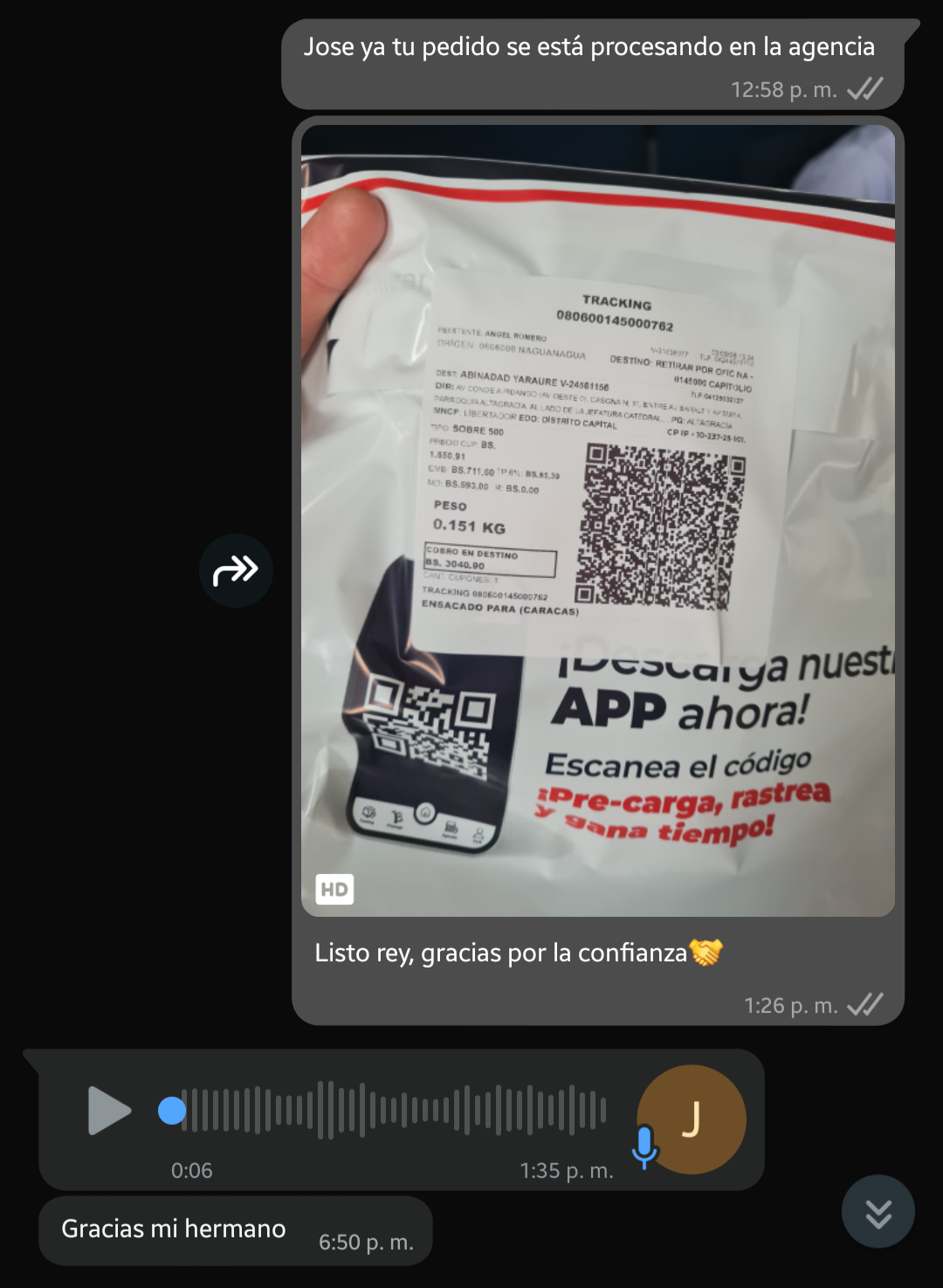 Testimonio de un cliente
