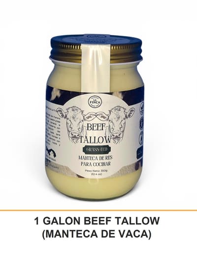 1 GALON BEEF TALLOW (MANTECA DE VACA)