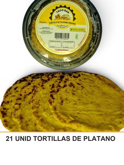 21 UNID TORTILLAS DE PLATANO