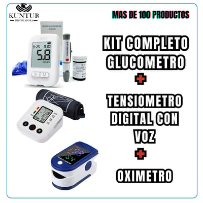 Combo Glucometro Tensiometro Oximetro