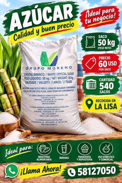 Azucar Blanca saco 50 kg