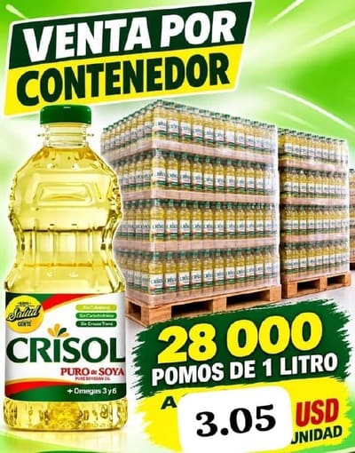 Aceite CRisol venta por contenedor