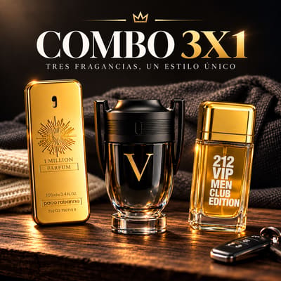 Combo 3x1 – Pack de 3 Perfumes/Masculino