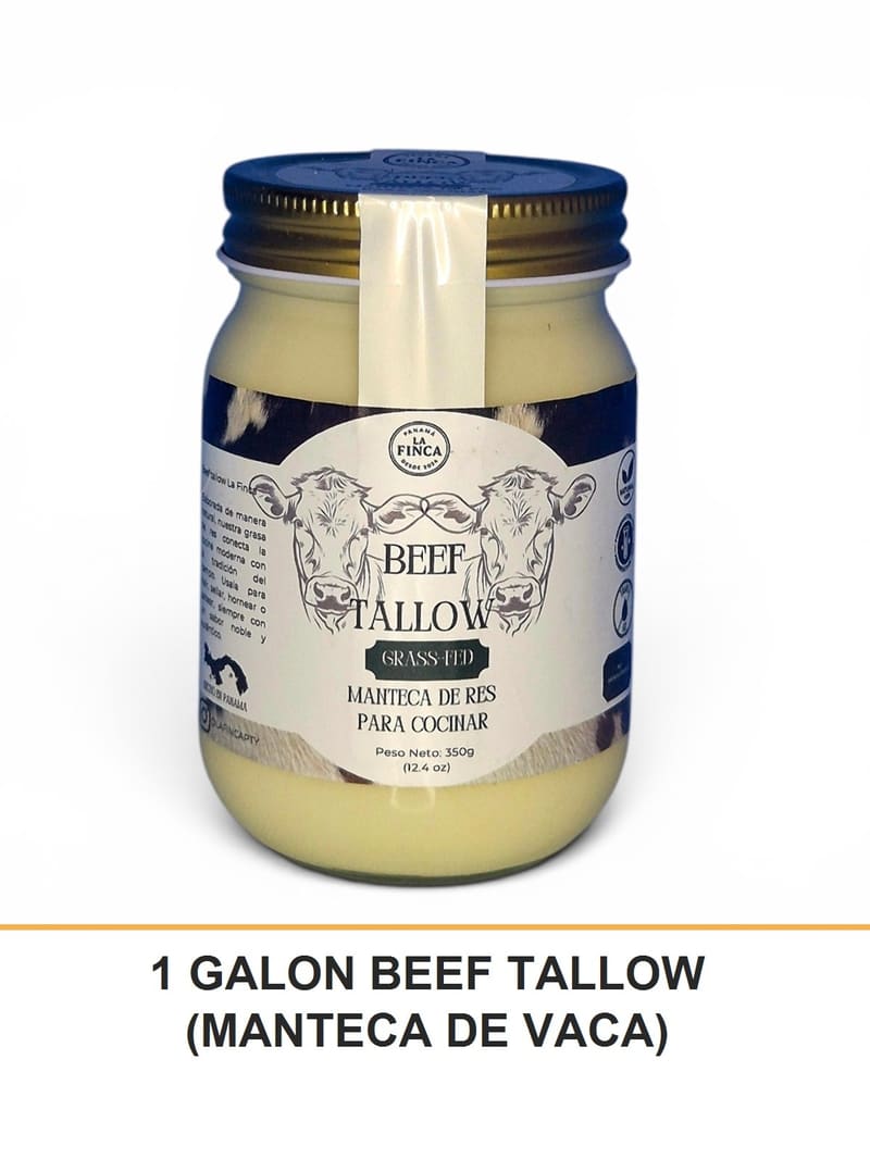 1 GALON BEEF TALLOW (MANTECA DE VACA)