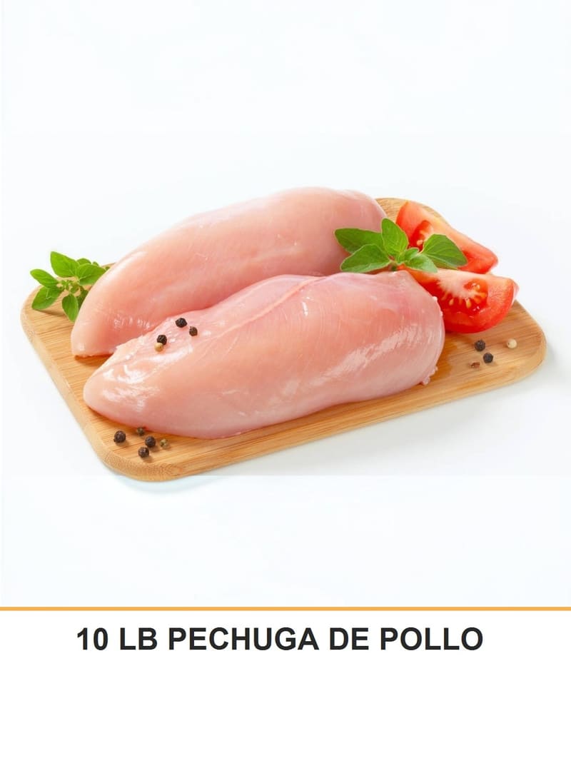 10 LB PECHUGA DE POLLO CONGELADA