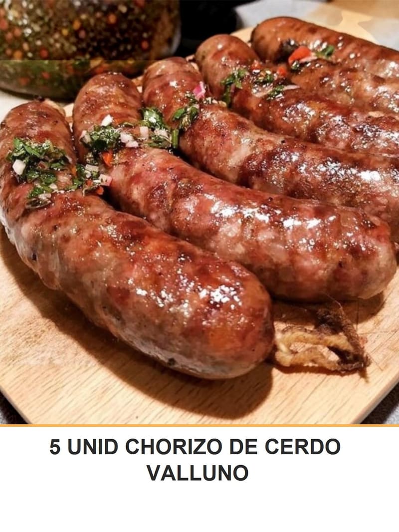 5 UNID CHORIZO DE CERDO VALLUNO