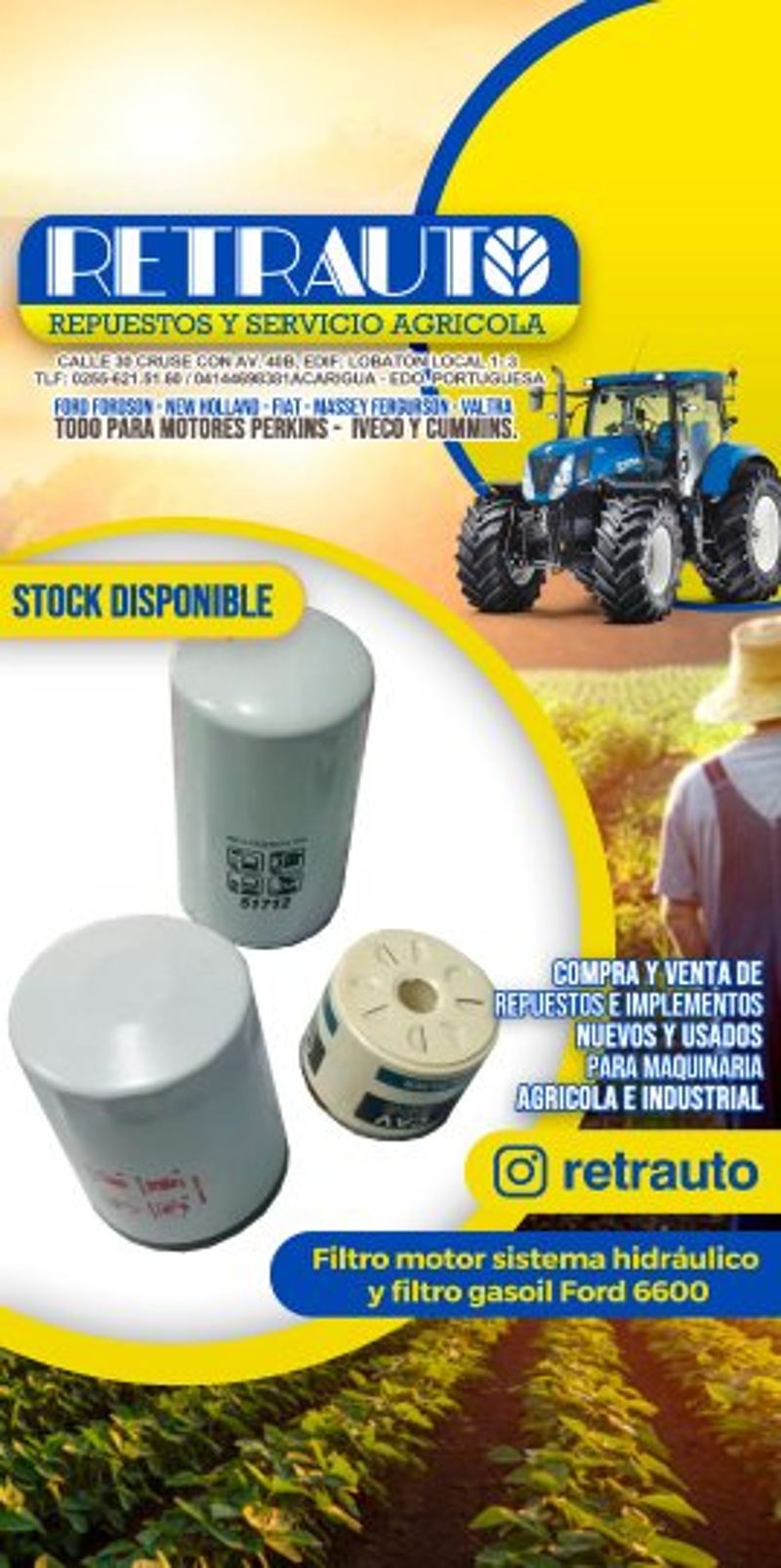 REPUESTOS PARA MAQUINARIA AGRICOLA E INDFUSTRIAL
