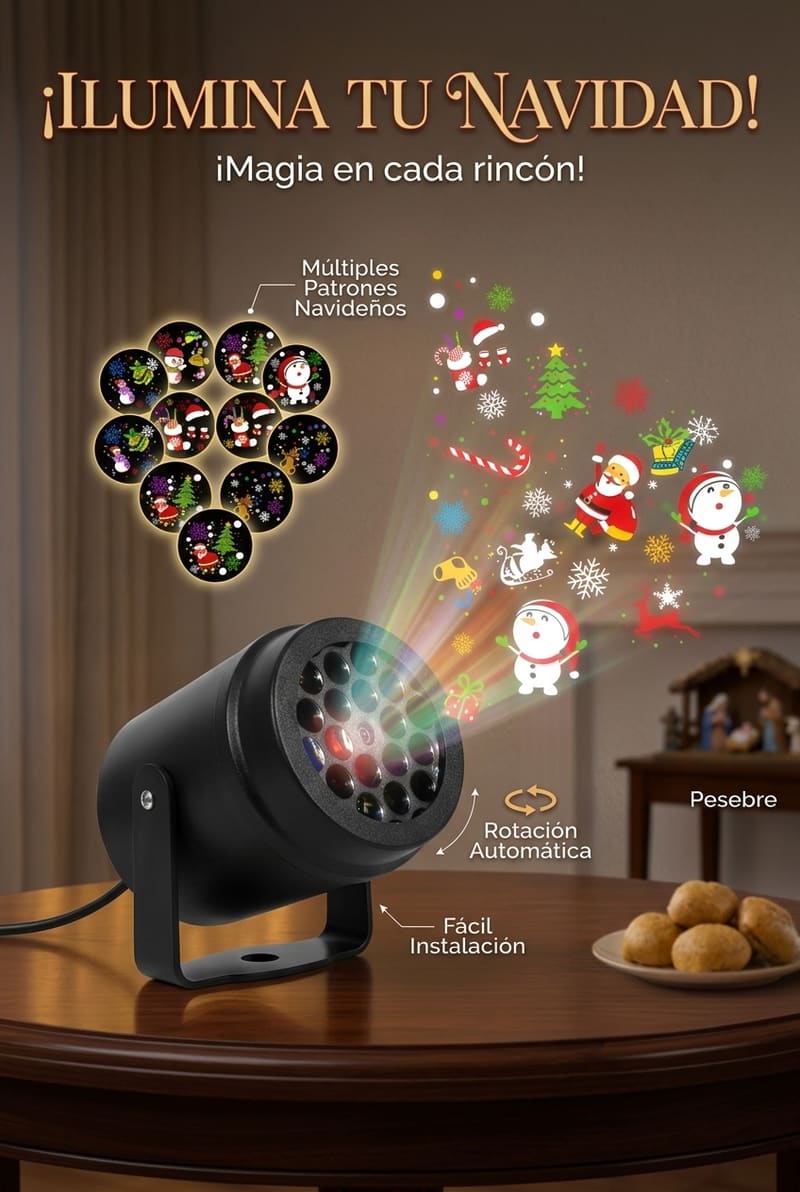 Proyector Luces Navidad