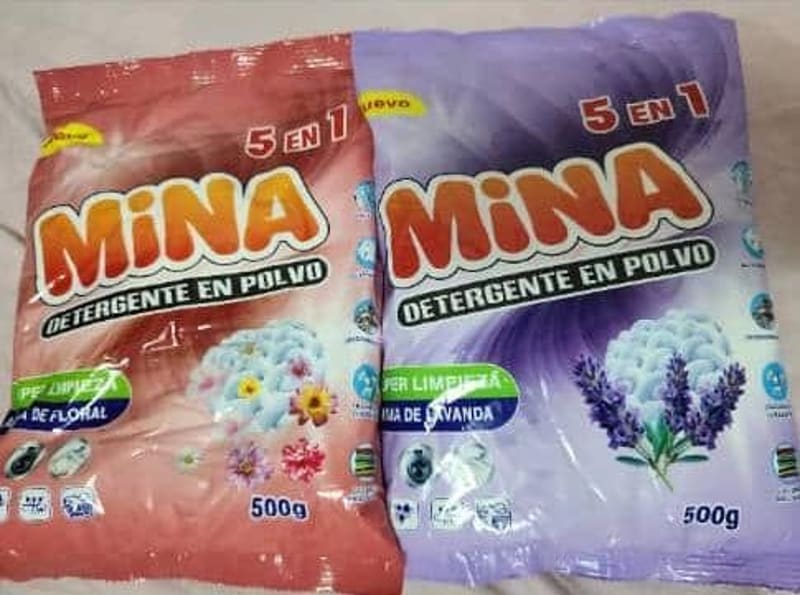 Detergente en Polvo Mina 500g