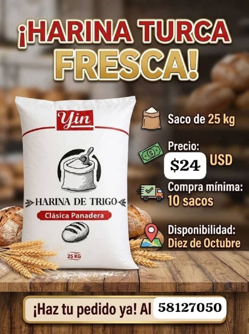 Harina de Trigo Turca 25 kg
